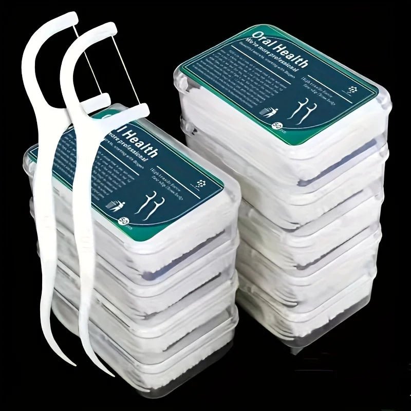 50pcs Dental Floss, Deep Cleaning Dental Floss For Proper Oral Care, Portable Disposable Dental Floss Picks For Travel Daily Lif - The Hearts And Pathways Shop50pcs Dental Floss, Deep Cleaning Dental Floss For Proper Oral Care, Portable Disposable Dental Floss Picks For Travel Daily Lif