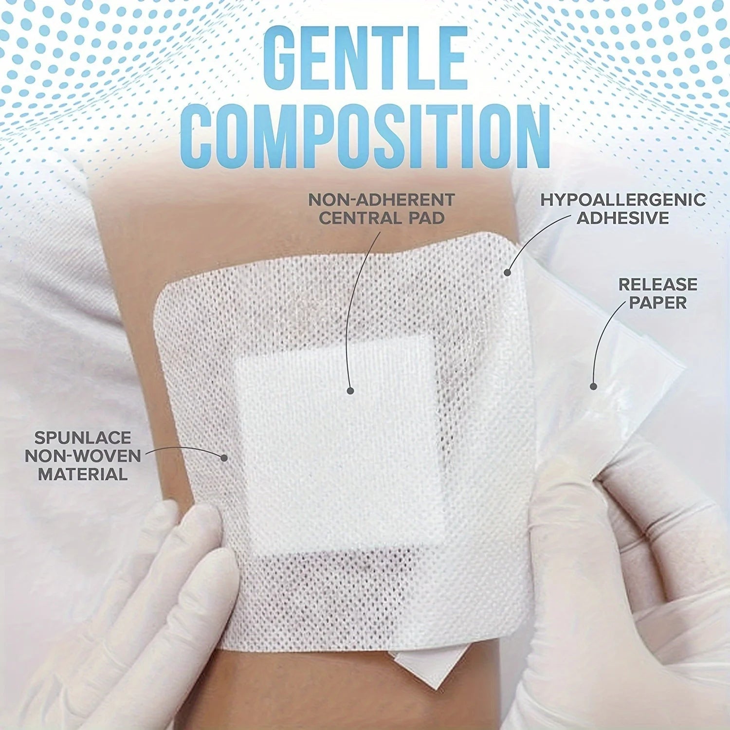 50pcs Large Size Hypoallergenic Non - woven Medical Adhesive Wound Dressing Band Aid Bandage Large Wound First Aid 6*7cm - The Hearts And Pathways Shop50pcs Large Size Hypoallergenic Non - woven Medical Adhesive Wound Dressing Band Aid Bandage Large Wound First Aid 6*7cm