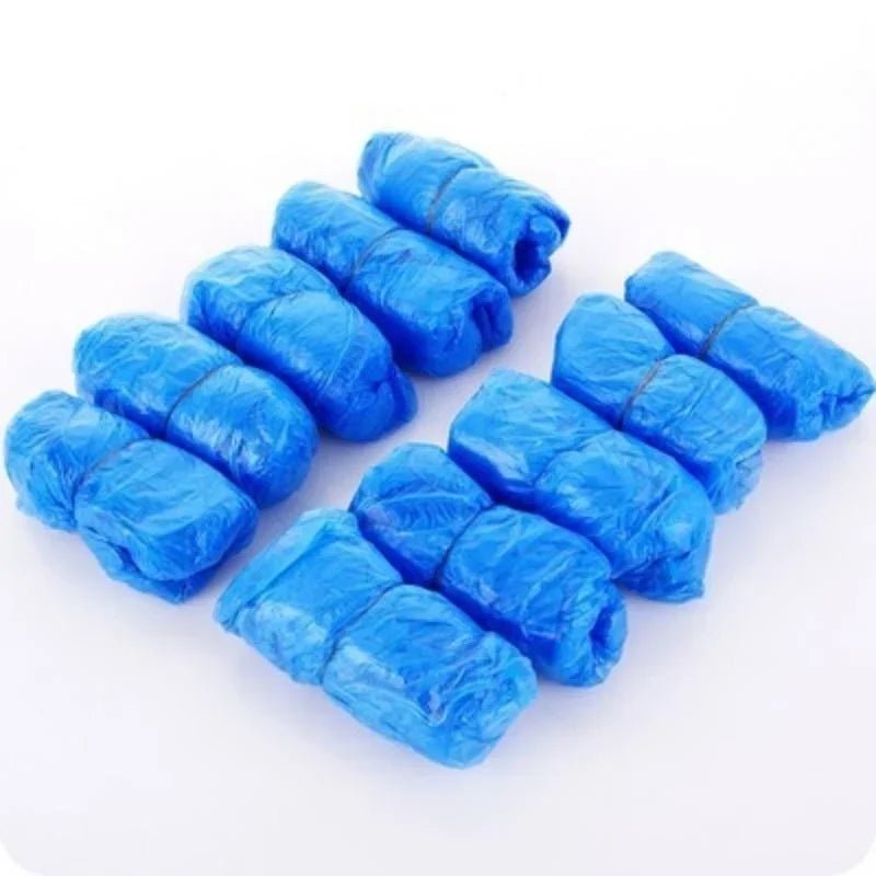 100PCS Medical Waterproof Boot Covers Plastic Disposable Shoe Dust Covers Overshoes Home Cleaning Wholesale Home Supplies - The Hearts And Pathways Shop100PCS Medical Waterproof Boot Covers Plastic Disposable Shoe Dust Covers Overshoes Home Cleaning Wholesale Home Supplies