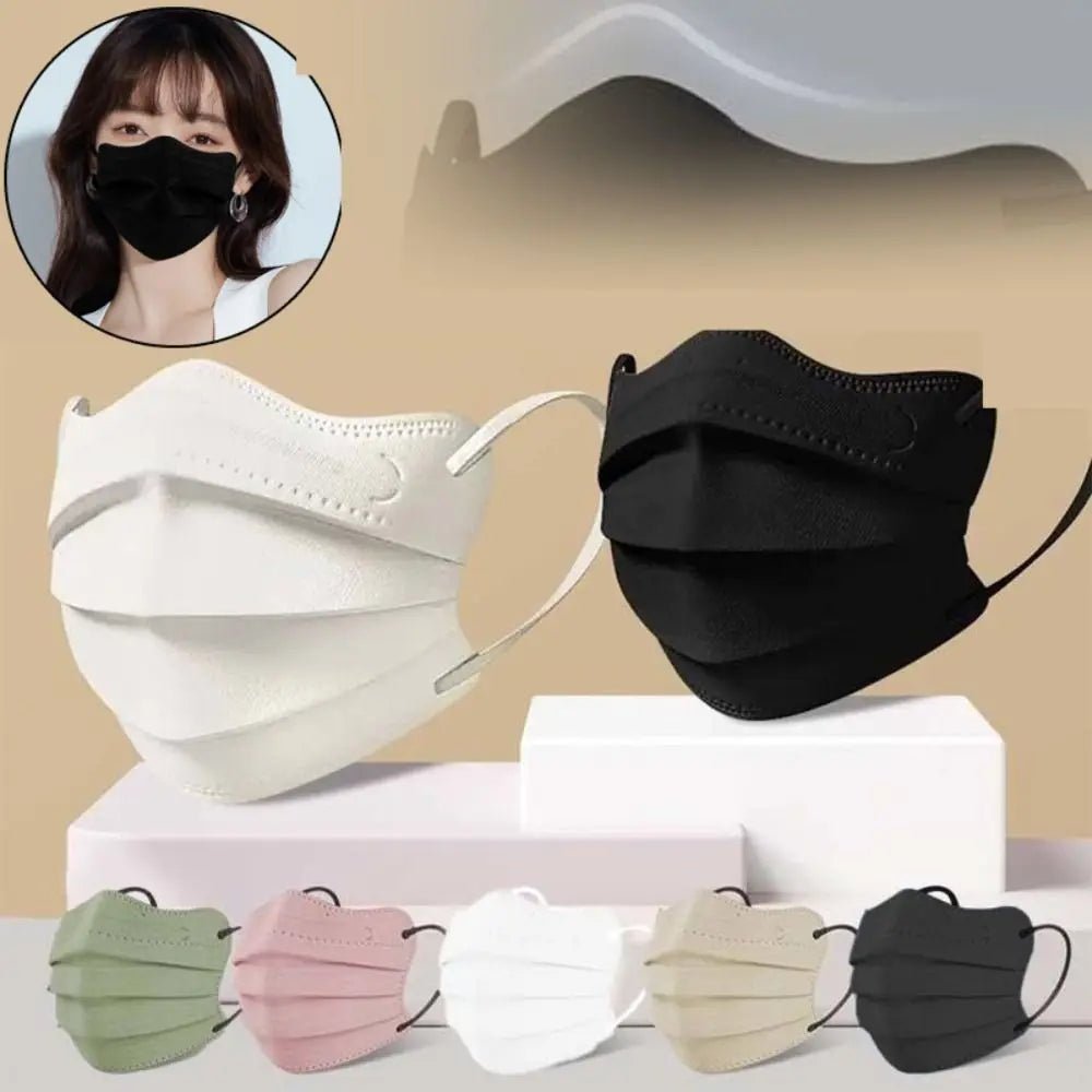 50pcs V - face Disposable Face Mask Health Care Butterfly Shaped Design Morandi Color Anti Dust Mask 3layer Protective Face Cover - The Hearts And Pathways Shop50pcs V - face Disposable Face Mask Health Care Butterfly Shaped Design Morandi Color Anti Dust Mask 3layer Protective Face Cover