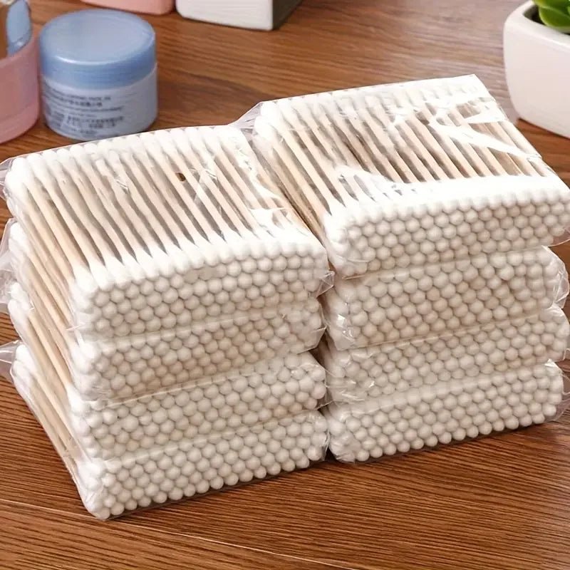 500pcs Bamboo Double - Ended Cotton Swabs - Gentle for Ears & Makeup, Unscented - The Hearts And Pathways Shop500pcs Bamboo Double - Ended Cotton Swabs - Gentle for Ears & Makeup, Unscented
