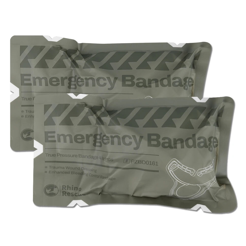 6 Inch Pressure Emergency Bandage, Rhino Rescue Compression Trauma Wound Dressing, Medical Combat First Aid Kit IFAK Supplies, - The Hearts And Pathways Shop6 Inch Pressure Emergency Bandage, Rhino Rescue Compression Trauma Wound Dressing, Medical Combat First Aid Kit IFAK Supplies,