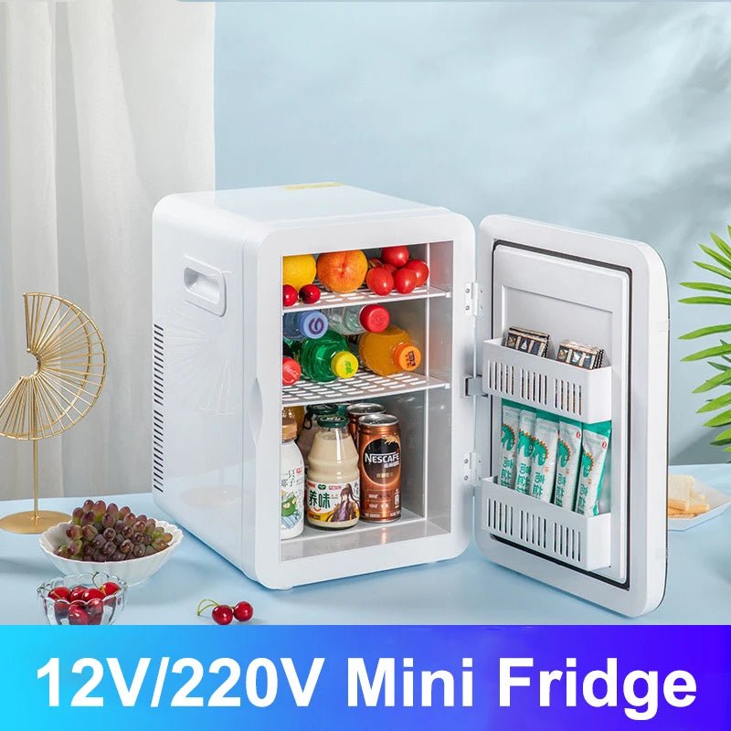 8L Mini Fridge Portable Car Home Cosmetics Fridge Outdoor Travel Camping Drink Cooler 12V/220V - The Hearts And Pathways Shop8L Mini Fridge Portable Car Home Cosmetics Fridge Outdoor Travel Camping Drink Cooler 12V/220V