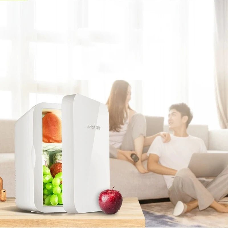 8L Mini Fridge Portable Car Home Cosmetics Fridge Outdoor Travel Camping Drink Cooler 12V/220V - The Hearts And Pathways Shop8L Mini Fridge Portable Car Home Cosmetics Fridge Outdoor Travel Camping Drink Cooler 12V/220V