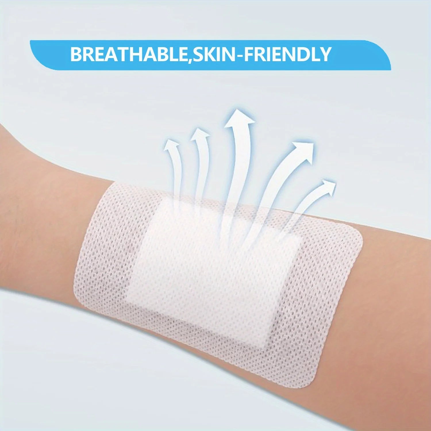 50pcs Large Size Hypoallergenic Non - woven Medical Adhesive Wound Dressing Band Aid Bandage Large Wound First Aid 6*7cm - The Hearts And Pathways Shop50pcs Large Size Hypoallergenic Non - woven Medical Adhesive Wound Dressing Band Aid Bandage Large Wound First Aid 6*7cm