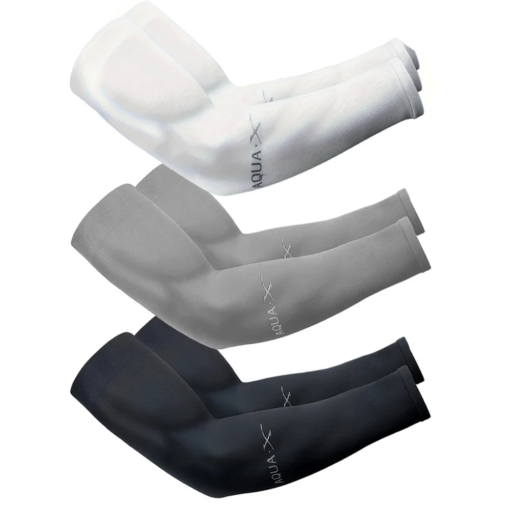 3Pairs Fashion Sun Ice Silk Sleeves Unisex Summer Sun Protection Arm Sleeves Suitable for Outdoor Riding, Driving, Fishing - The Hearts And Pathways Shop3Pairs Fashion Sun Ice Silk Sleeves Unisex Summer Sun Protection Arm Sleeves Suitable for Outdoor Riding, Driving, Fishing