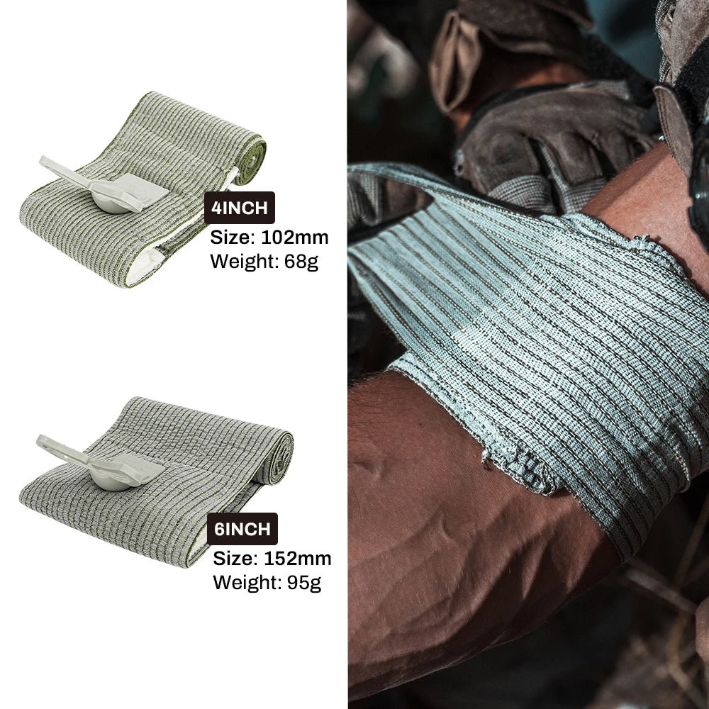 6 Inch Pressure Emergency Bandage, Rhino Rescue Compression Trauma Wound Dressing, Medical Combat First Aid Kit IFAK Supplies, - The Hearts And Pathways Shop6 Inch Pressure Emergency Bandage, Rhino Rescue Compression Trauma Wound Dressing, Medical Combat First Aid Kit IFAK Supplies,