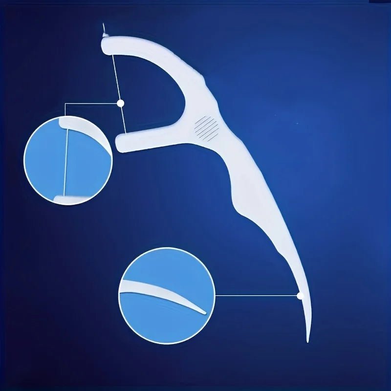 50pcs Dental Floss, Deep Cleaning Dental Floss For Proper Oral Care, Portable Disposable Dental Floss Picks For Travel Daily Lif - The Hearts And Pathways Shop50pcs Dental Floss, Deep Cleaning Dental Floss For Proper Oral Care, Portable Disposable Dental Floss Picks For Travel Daily Lif