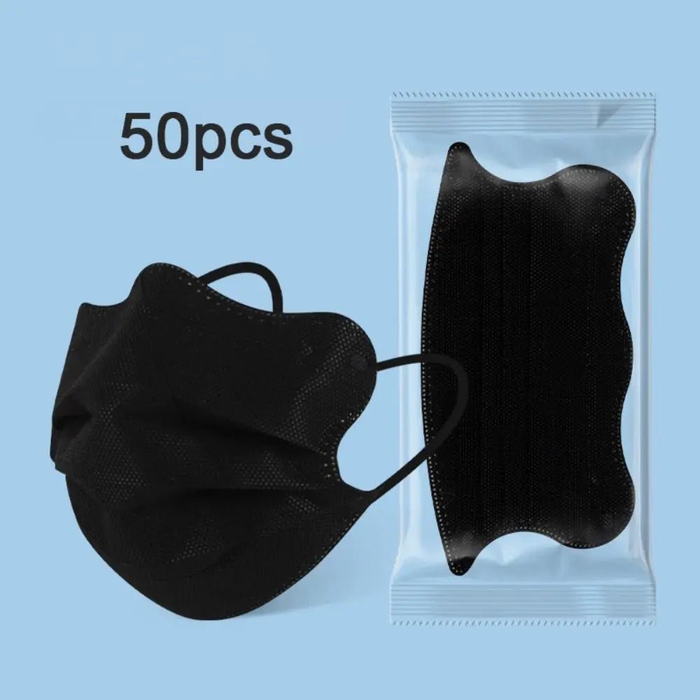 50pcs V - face Disposable Face Mask Health Care Butterfly Shaped Design Morandi Color Anti Dust Mask 3layer Protective Face Cover - The Hearts And Pathways Shop50pcs V - face Disposable Face Mask Health Care Butterfly Shaped Design Morandi Color Anti Dust Mask 3layer Protective Face Cover