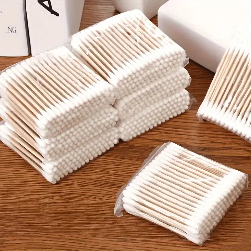 500pcs Bamboo Double - Ended Cotton Swabs - Gentle for Ears & Makeup, Unscented - The Hearts And Pathways Shop500pcs Bamboo Double - Ended Cotton Swabs - Gentle for Ears & Makeup, Unscented