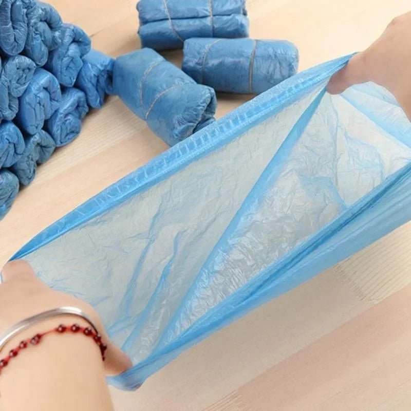 100PCS Medical Waterproof Boot Covers Plastic Disposable Shoe Dust Covers Overshoes Home Cleaning Wholesale Home Supplies - The Hearts And Pathways Shop100PCS Medical Waterproof Boot Covers Plastic Disposable Shoe Dust Covers Overshoes Home Cleaning Wholesale Home Supplies