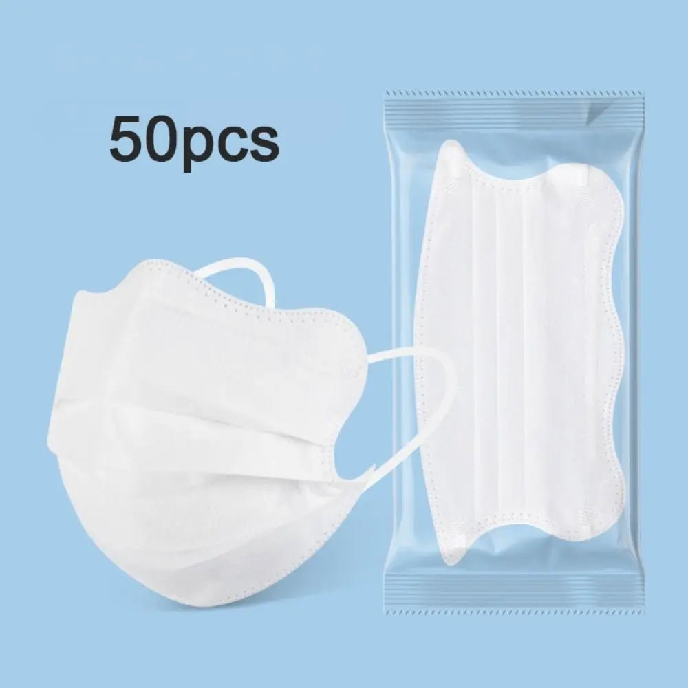 50pcs V - face Disposable Face Mask Health Care Butterfly Shaped Design Morandi Color Anti Dust Mask 3layer Protective Face Cover - The Hearts And Pathways Shop50pcs V - face Disposable Face Mask Health Care Butterfly Shaped Design Morandi Color Anti Dust Mask 3layer Protective Face Cover