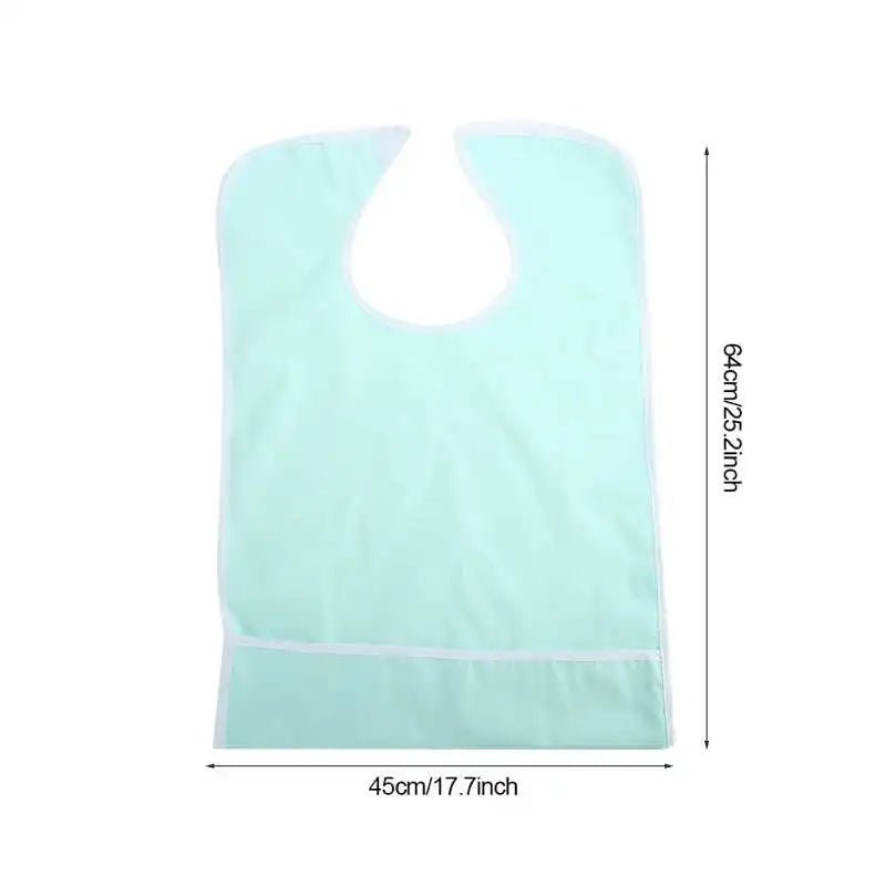 45*64cm Waterproof Adult Elder Mealtime Eating Bib Washable Apron Clothes Clothing Protector Dining Aid For Disability Men Women - The Hearts And Pathways Shop45*64cm Waterproof Adult Elder Mealtime Eating Bib Washable Apron Clothes Clothing Protector Dining Aid For Disability Men Women