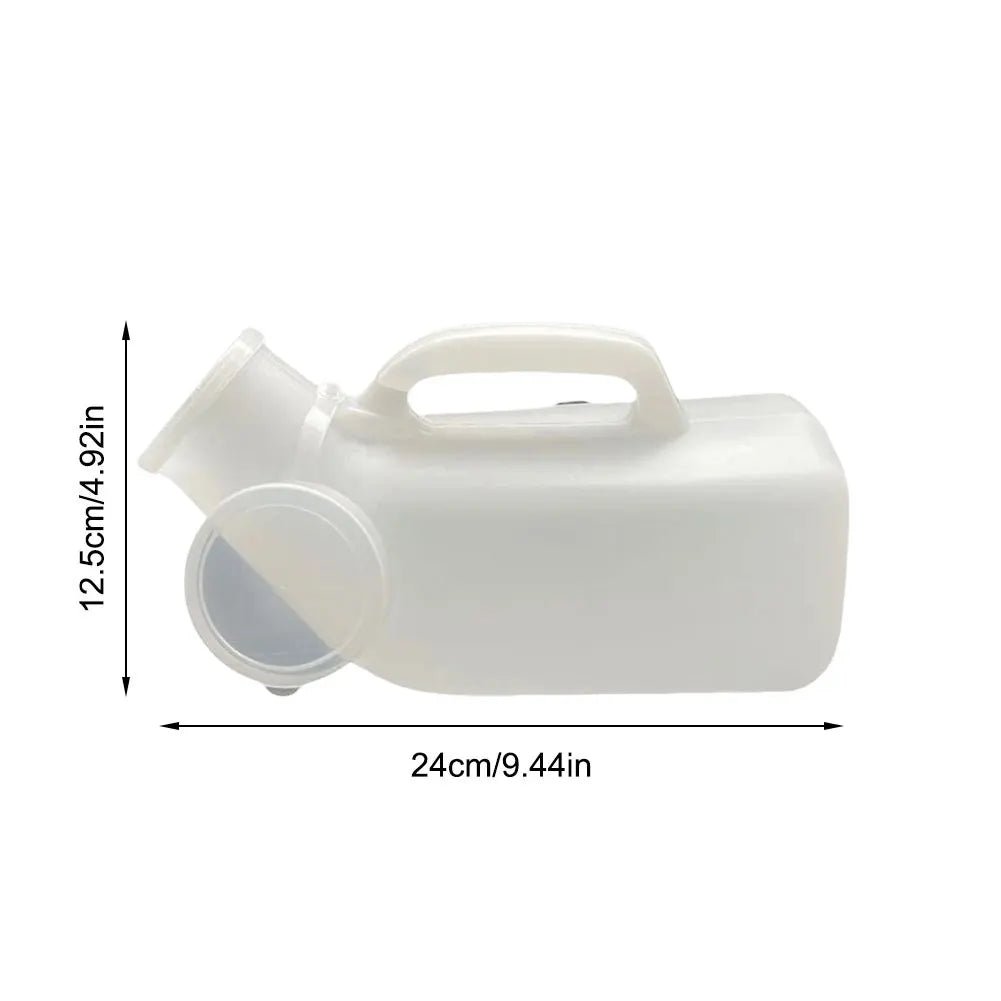 1200ml Male Urinal Spill Proof Pee Bottle Plastic Portable Urinal Mens Bedpan Bottle with Lid for Car Elderly and Incontinence - The Hearts And Pathways Shop1200ml Male Urinal Spill Proof Pee Bottle Plastic Portable Urinal Mens Bedpan Bottle with Lid for Car Elderly and Incontinence