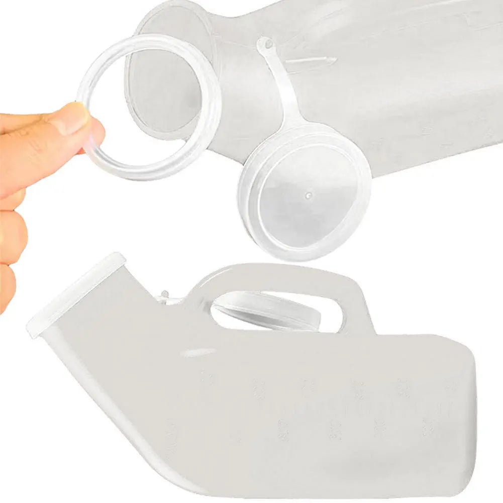 1200ml Male Urinal Spill Proof Pee Bottle Plastic Portable Urinal Mens Bedpan Bottle with Lid for Car Elderly and Incontinence - The Hearts And Pathways Shop1200ml Male Urinal Spill Proof Pee Bottle Plastic Portable Urinal Mens Bedpan Bottle with Lid for Car Elderly and Incontinence
