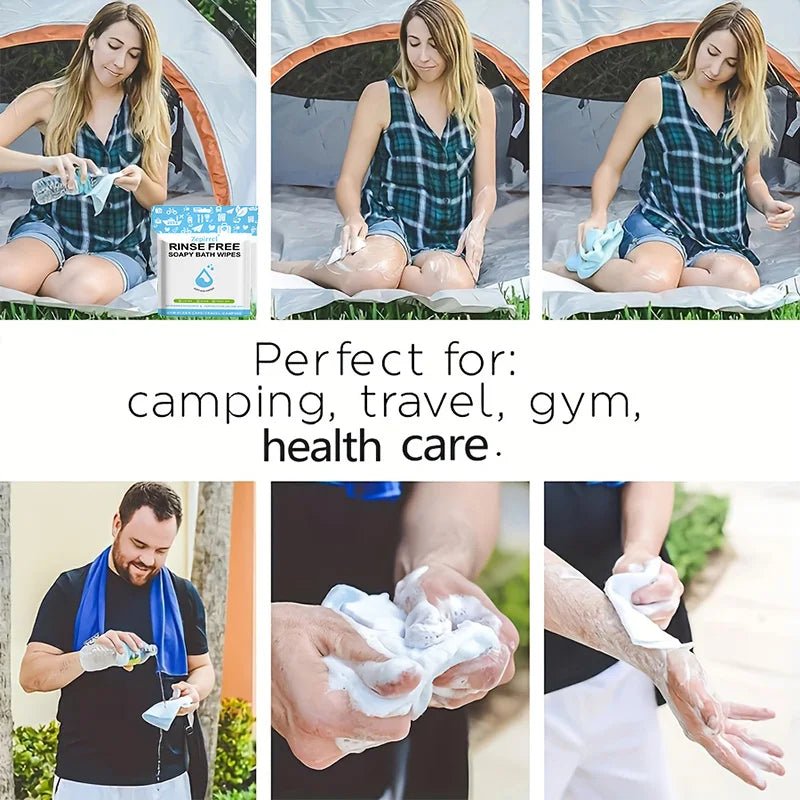 11.81In*11.81In 25/75Pcs Disposable No - Rinse Bath Towels, Simply Wet, Lather, and Dry. Suitable for Travel, Outdoor Activities, Camping, Swimming, Fitness - 25 Pieces Per Pack - The Hearts And Pathways Shop11.81In*11.81In 25/75Pcs Disposable No - Rinse Bath Towels, Simply Wet, Lather, and Dry. Suitable for Travel, Outdoor Activities, Camping, Swimming, Fitness - 25 Pieces Per Pack