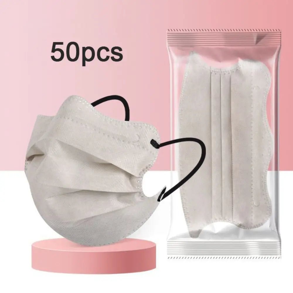 50pcs V - face Disposable Face Mask Health Care Butterfly Shaped Design Morandi Color Anti Dust Mask 3layer Protective Face Cover - The Hearts And Pathways Shop50pcs V - face Disposable Face Mask Health Care Butterfly Shaped Design Morandi Color Anti Dust Mask 3layer Protective Face Cover