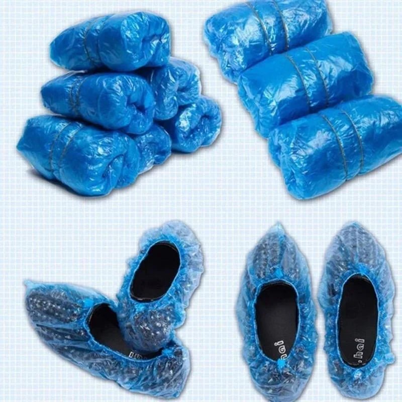 100PCS Medical Waterproof Boot Covers Plastic Disposable Shoe Dust Covers Overshoes Home Cleaning Wholesale Home Supplies - The Hearts And Pathways Shop100PCS Medical Waterproof Boot Covers Plastic Disposable Shoe Dust Covers Overshoes Home Cleaning Wholesale Home Supplies